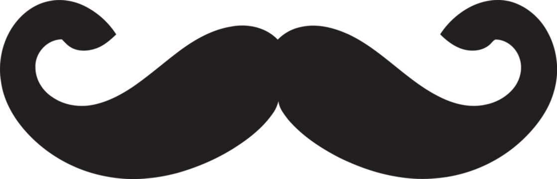 Artsy Affair Moustache Vector Emblem Modern Masterpiece Moustache Icon Design