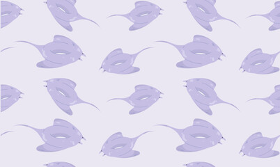 Cute and delicate summer pattern with the sea stingrays in pastel colors.
Vector seamless pattern minimalistic, stingray, inflatable ring for swimming