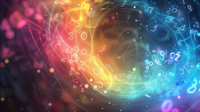 Golden Numerology Spiral with Cosmic Energy