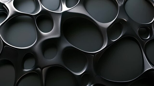 Abstract black background with bio inspired design.
Generative design concept in black backdrop.