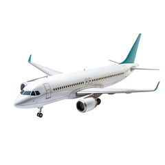 Obraz premium airplane in the sky on transparent background, clipping path, png, 