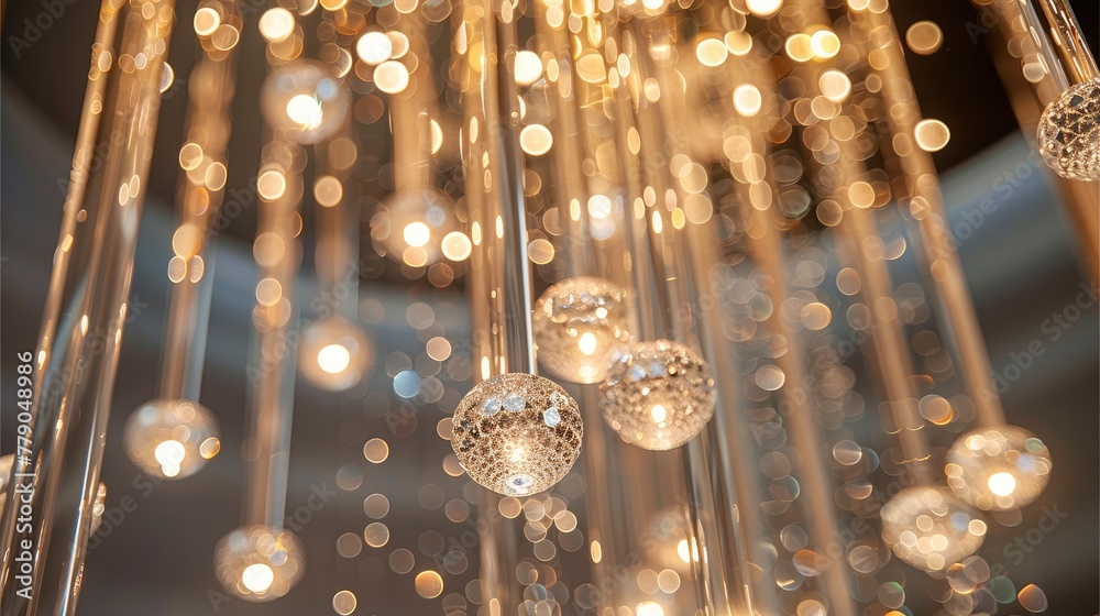 Poster modern chandelier spot light crystal lighting crystal shape in the form of long high-precision pens.