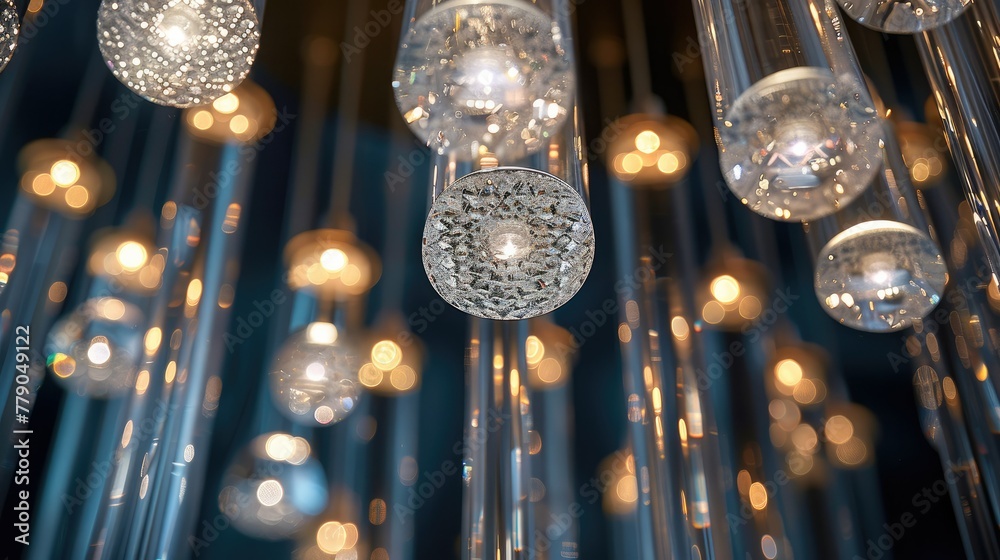Poster modern chandelier spot light crystal lighting crystal shape in the form of long high-precision pens.