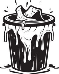 Waste Bin Emblem Leading the Charge for Waste Reduction Rubbish Bin Illustration Transforming Waste into Opportunity