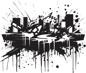 Obraz premium Graffiti Genesis Vector Icons Inspired by Urban Culture Urban Canvas Chronicles Chronicling Street Art in Vector Designs