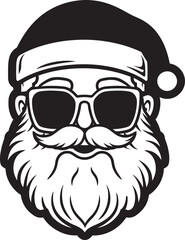 Festive Fad Trendy Santa Artwork in Vector Format Vintage Holiday Visions Nostalgic Santa Art in Retro Vector Design © BABBAN