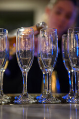 pouring champagne