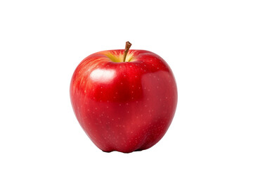 red apple on isolated chroma key background