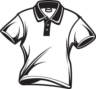 Contemporary Cool Polo T Shirt Vector Icon Stylish Staple Polo T Shirt Vector Emblem