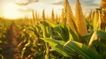 A photo of a field of corn for ethanol production.