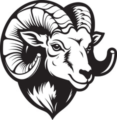 Legendary Legacy Ram Head Vintage Logo Vector Emblem Iconic Impression Vintage Logo Design with Ram Head Symbol