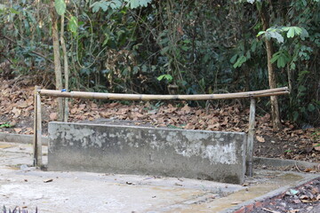 Hand washing station at Cu Chi Tunnels in Saigon, Vietnam on March 4, 2024