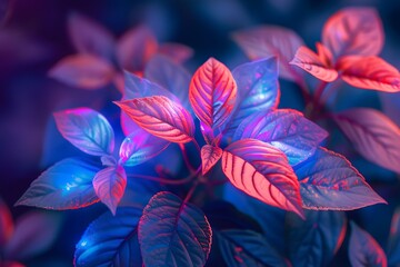 plants under ultra violet light