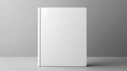 Verical blank book cover mockup. AI Generative