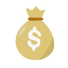 Money bag vector icon