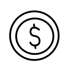 Fototapeta premium Money line icons set vector illustration