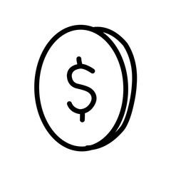 Money line icons set vector illustration