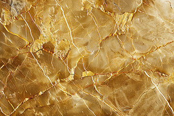 A textured gold marble surface, the tactile pattern inviting touch, with veins of gold that appear to rise and fall like the contours of a golden landscape. 32k, full ultra HD, high resolution - obrazy, fototapety, plakaty