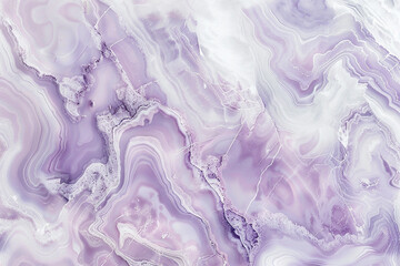 A tranquil marble texture of soft lilac and white, with gentle swirls and veins that suggest a peaceful and serene atmosphere. 32k, full ultra HD, high resolution - obrazy, fototapety, plakaty
