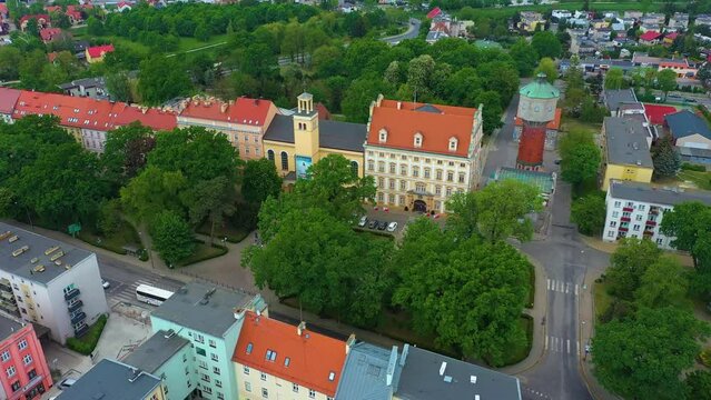 Castle Square Downtown Olawa Urzad Miasta Aerial View Poland
