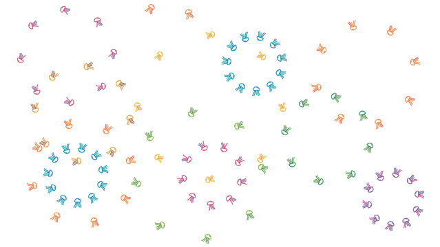 Octopus vector background 