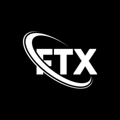 FTX logo. FTX letter. FTX letter logo design. Initials FTX logo linked with circle and uppercase monogram logo. FTX typography for technology, business and real estate brand.