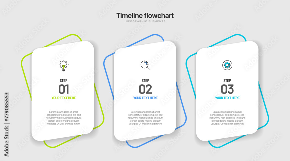 Poster timeline infographic design with options or steps. infographics for business concept. can be used fo