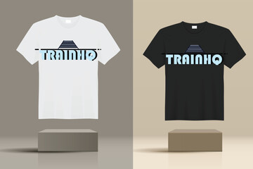 TRAIN T-shirt  creative design using adobe illustrator and your best choice...
