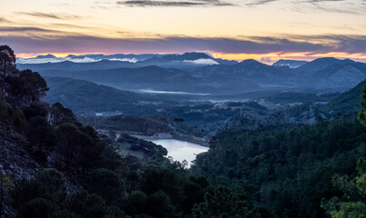 Sunrise from Puerto de las Palomas viewpoint, Andalusia