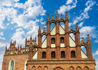 Brick gothic Holy Trinity Church in Gdansk	