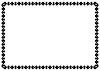 A5 frame, black vintage lines on a white background.