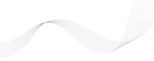 Abstract vector background with grey wavy lines
