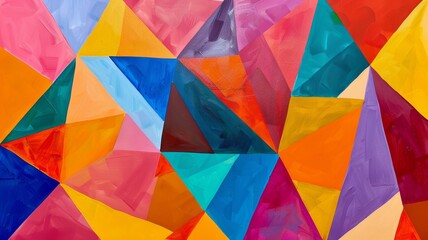 Create abstract art using geometric shapes.