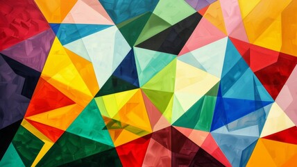 Create abstract art using geometric shapes.