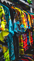 Bold and Vibrant Collection of Colorful Motocross Jerseys