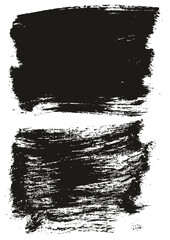 Hand Drawn Flat Paint Brush Thick Long Background High Detail Abstract Vector Background Set 