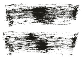 Hand Drawn Flat Paint Brush Thick Long Background High Detail Abstract Vector Background Set 