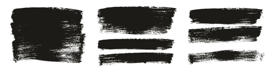 Hand Drawn Flat Paint Brush Thick Long Background High Detail Abstract Vector Background MEGA Set 