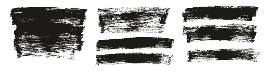 Hand Drawn Flat Paint Brush Thick Long Background High Detail Abstract Vector Background MEGA Set 