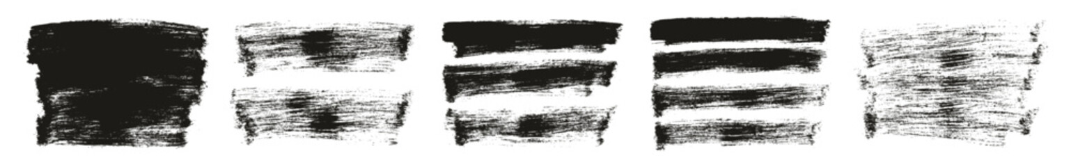 Hand Drawn Flat Paint Brush Thick Long Background High Detail Abstract Vector Background MEGA Set 