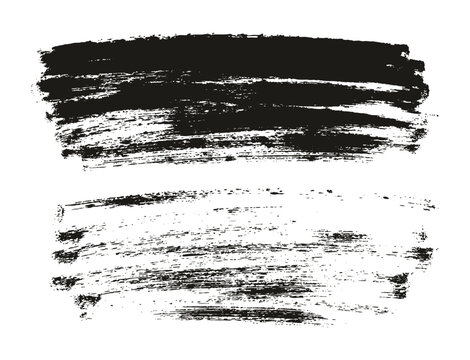 Hand Drawn Round Sponge Thin Artist Brush Long Background High Detail Abstract Vector Background Set 
