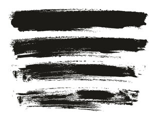 Hand Drawn Round Sponge Thin Artist Brush Long Background High Detail Abstract Vector Background Set 