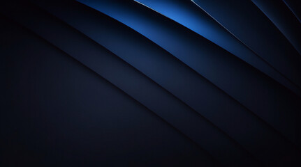 Black dark azure cobalt sapphire blue abstract background. Color gradient. Geometric shape. Wave, wavy curved line. Rough grunge grain noise. Light neon metallic shine shimmer bright. Design	