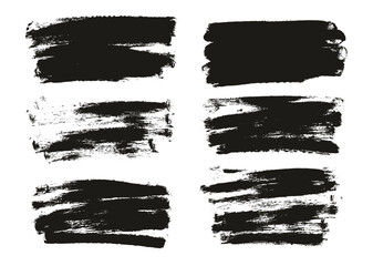 Hand Drawn Round Sponge Thin Artist Brush Long Background High Detail Abstract Vector Background Set 