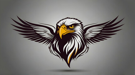 eagle hawk phoenix vector beautiful logo design .Generative AI