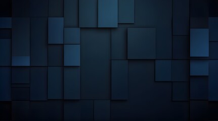 dark blue background with abstract square shape dynamic .Generative AI