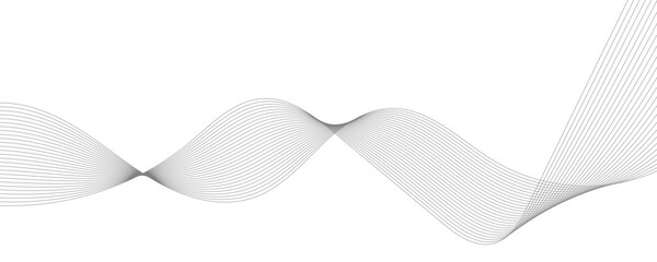 Abstract vector background with grey wavy lines
