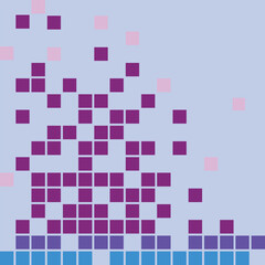 Multicolored vector geometric background. Abstract template. Geometric pattern in square style with gradient.