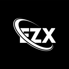 EZX logo. EZX letter. EZX letter logo design. Initials EZX logo linked with circle and uppercase monogram logo. EZX typography for technology, business and real estate brand.