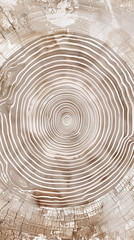 An artistic rendering of the tree rings of a beech tree, with the fine, even texture of the rings suggesting a story of peaceful. 32k, full ultra HD, high resolution